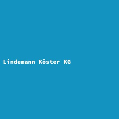 Hersteller: Lindemann Köster KG