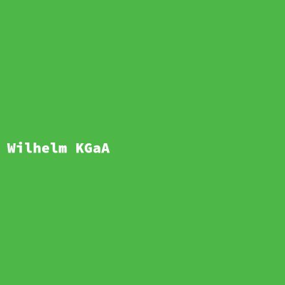 Hersteller: Wilhelm KGaA