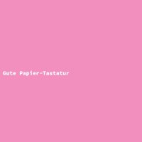 Gute Papier-Tastatur