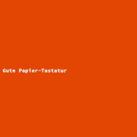 Gute Papier-Tastatur