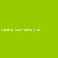 Lebhafter Papier-Luftreiniger