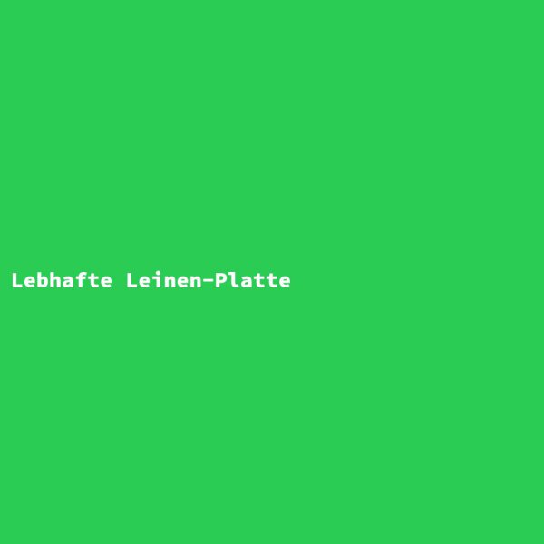 Lively Linen Plate