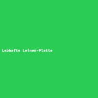 Lebhafte Leinen-Platte