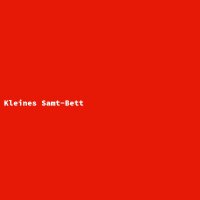 Kleines Samt-Bett