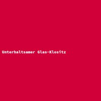 Unterhaltsamer Glas-Klositz