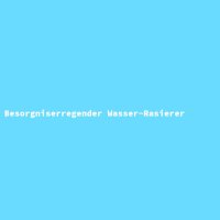 Besorgniserregender Wasser-Rasierer