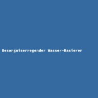 Besorgniserregender Wasser-Rasierer
