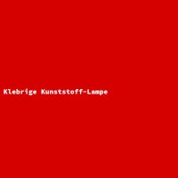 Klebrige Kunststoff-Lampe