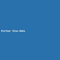 Kleiner Glas-Akku