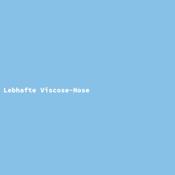 Lebhafte Viscose-Hose